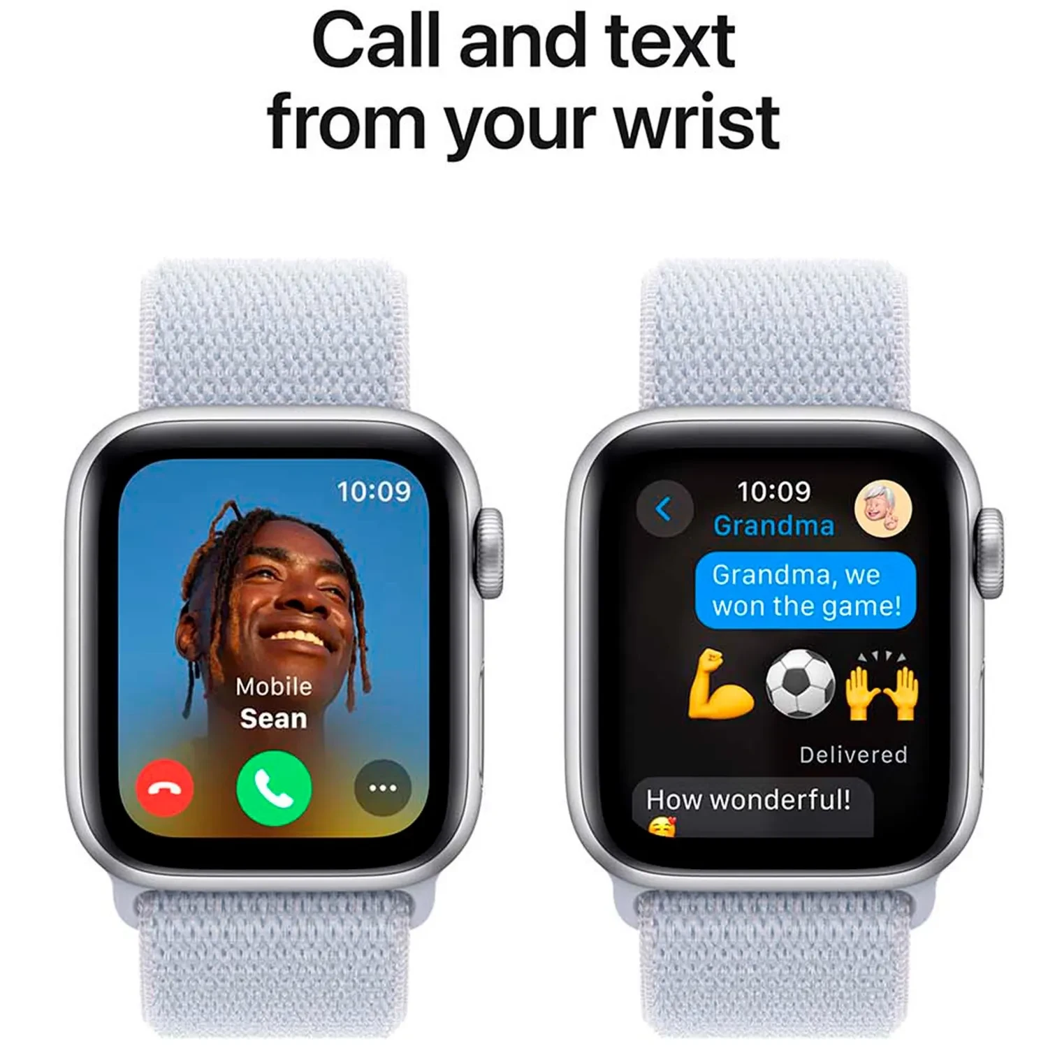 Apple Watch SE GPS 44mm Silver Aluminium Sport Loop MXET3