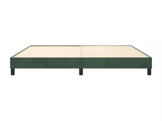 Sommier à lattes de lit Vert foncé 200x200 cm Velours