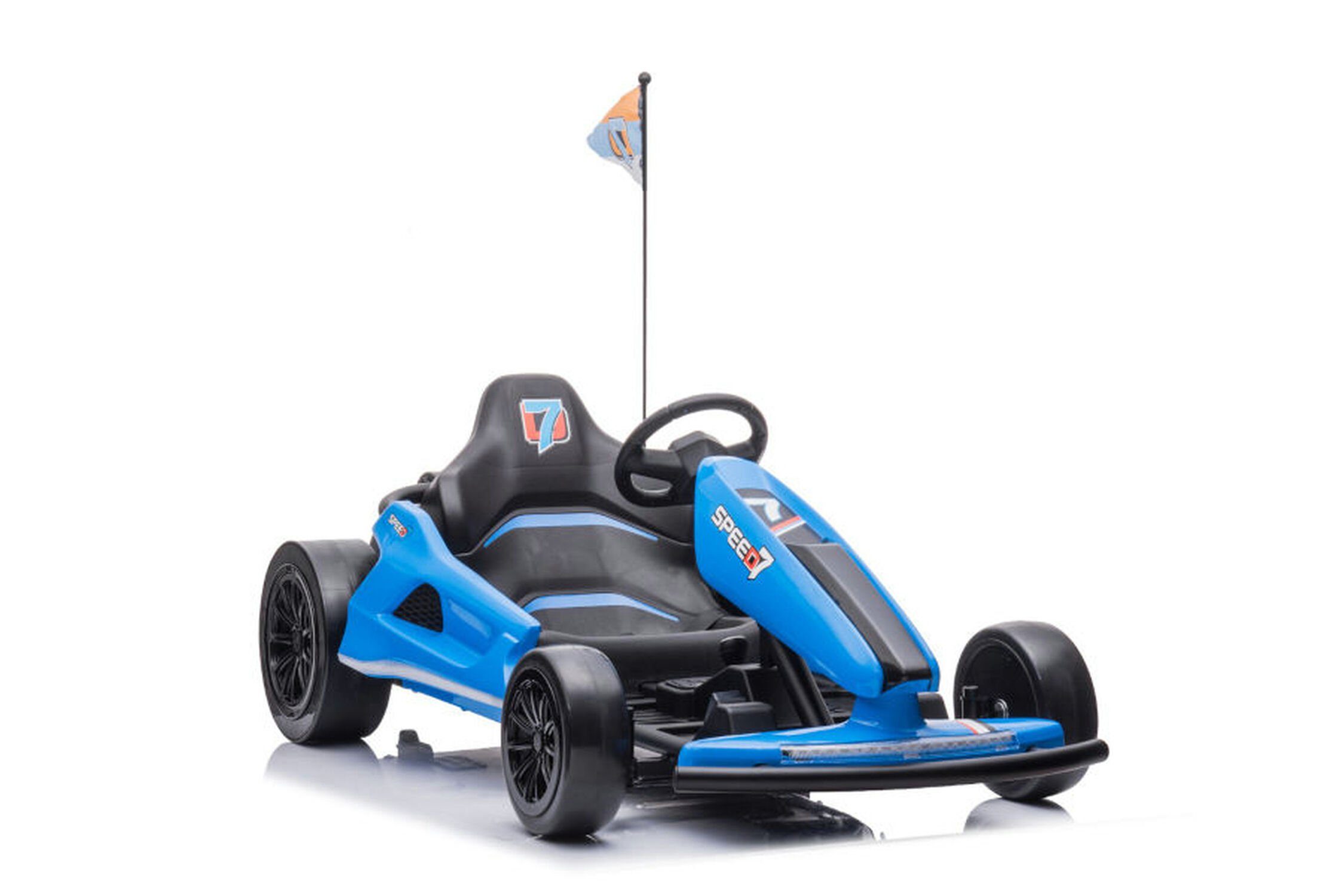 Quadriciclo elétrico infantil TPFLiving eDrift - bateria: 2 x 12 volts/7Ah, capacidade de carga 60 kg, carro infantil - carro elétrico - kart elétrico