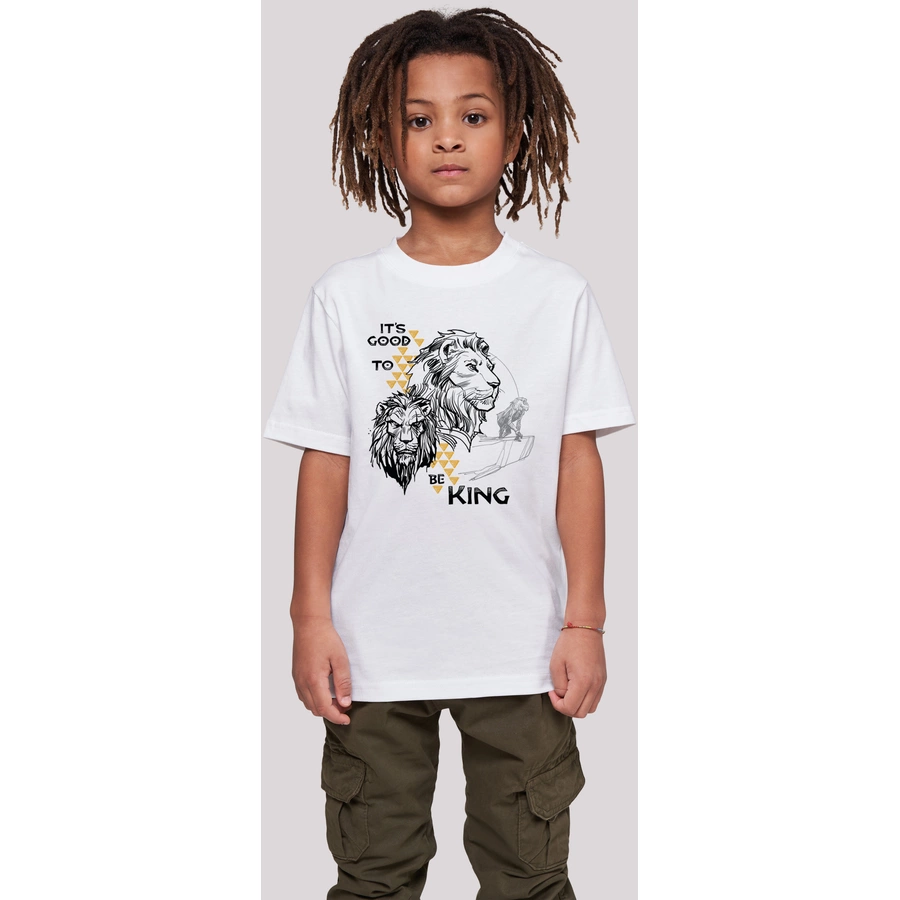 F4NT4STIC T-Shirt  König der Löwen Movie It's Good To Be King weiß