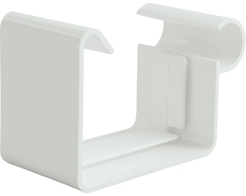 Rechthoekige kunststof bakgootverbinder Marley, verkeerswit RAL 9016, nominale breedte 70 mm