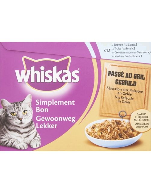 Whiskas Gewoon Lekker 12pack 85 g - Kattenvoer