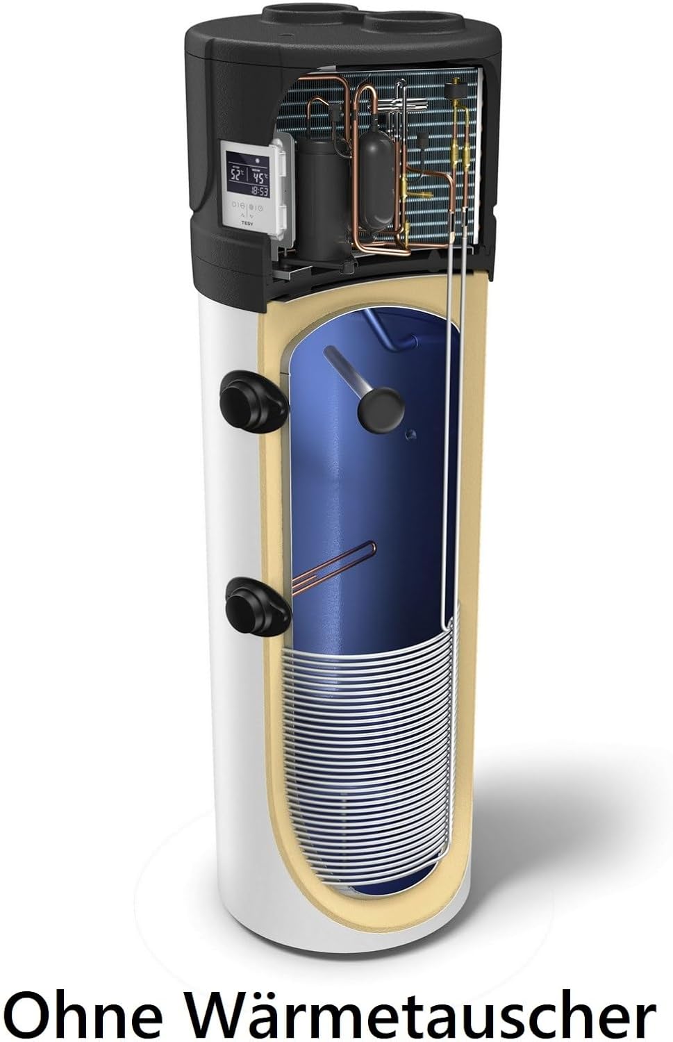 Luft-Wasser Wärmepumpe für Brauchwasser 260Liter Brauchwasserwärmepumpe/Trinkwasser ohne Wärmetauscher Tesy HPWH 2.1