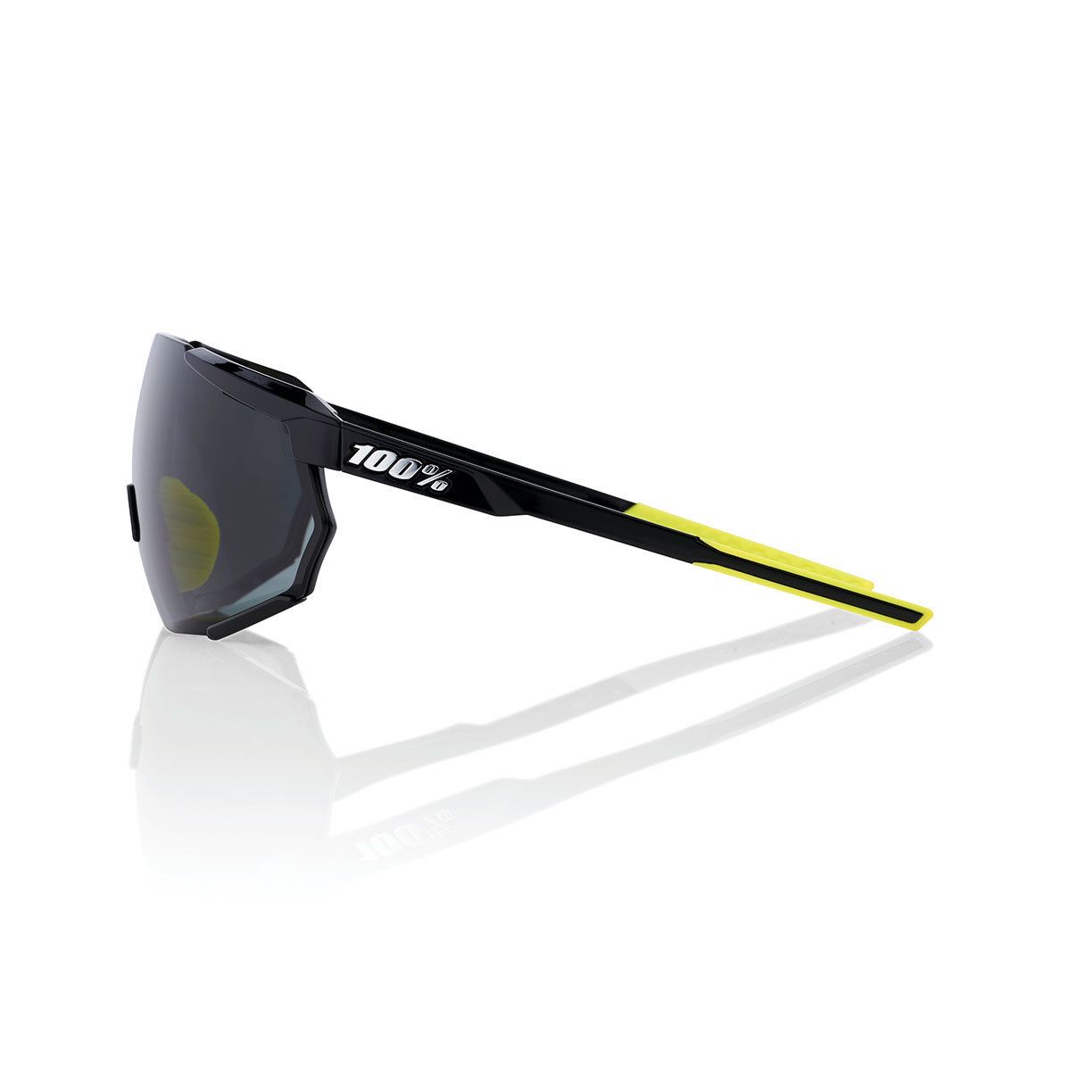 100% Racetrap 3.0 Glanzend Zwart met Smoke Lens