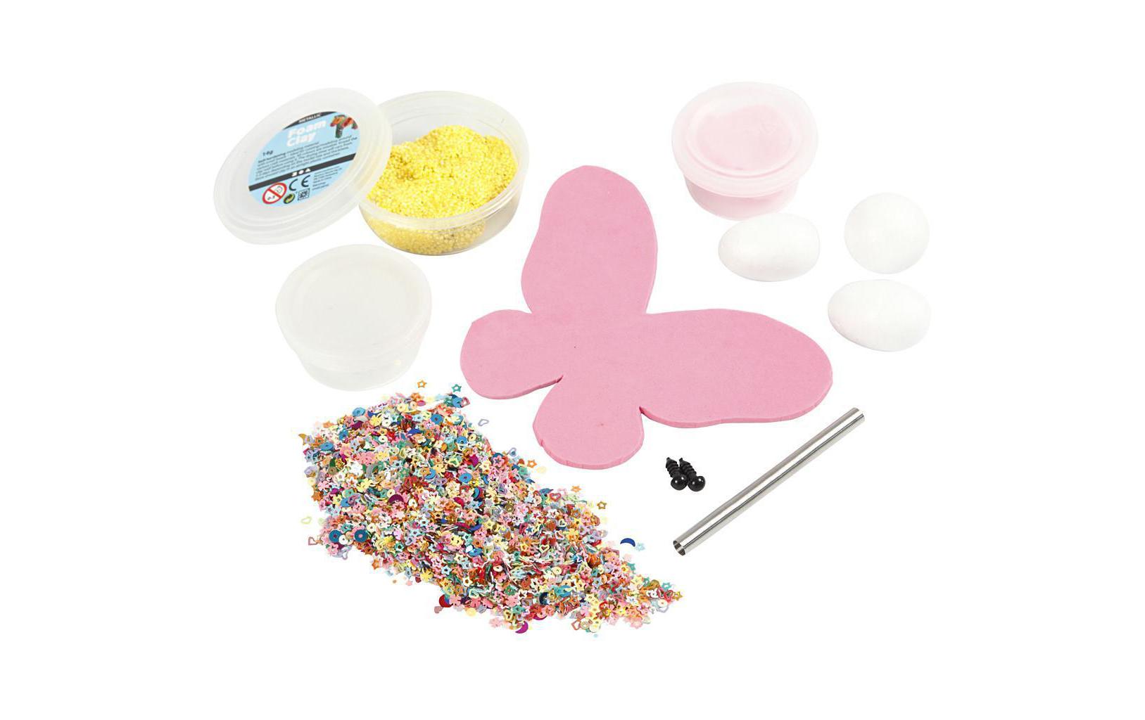Modellier-Set Silk / Foam Clay Schmetterling, 1 SetBastelset zum Modellieren