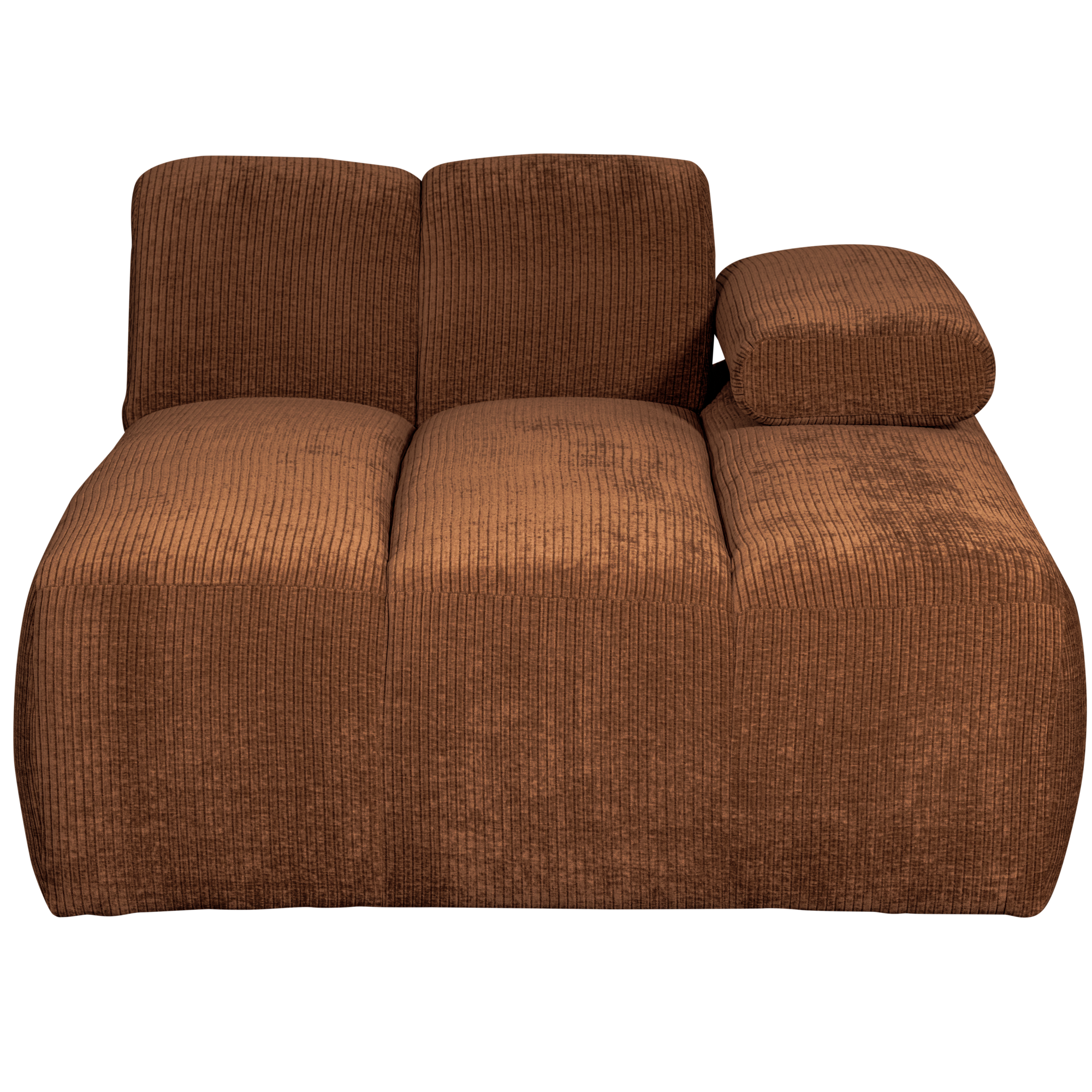 Chaise Longue Mojo Element Mojo Chaise Longue Element Rechts - Geweven Ribstof - Roestbruin