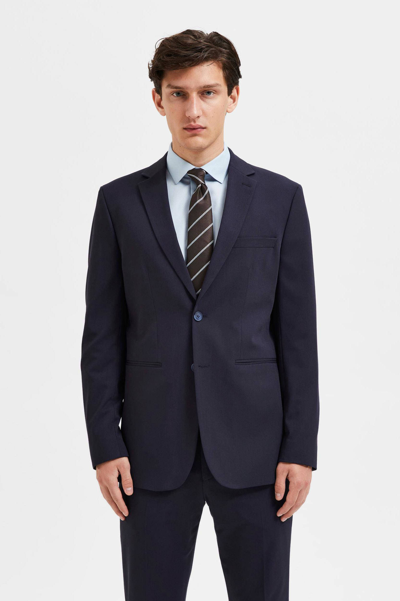 SELECTED HOMME slim fit colbert SLHLIAM navy blazer