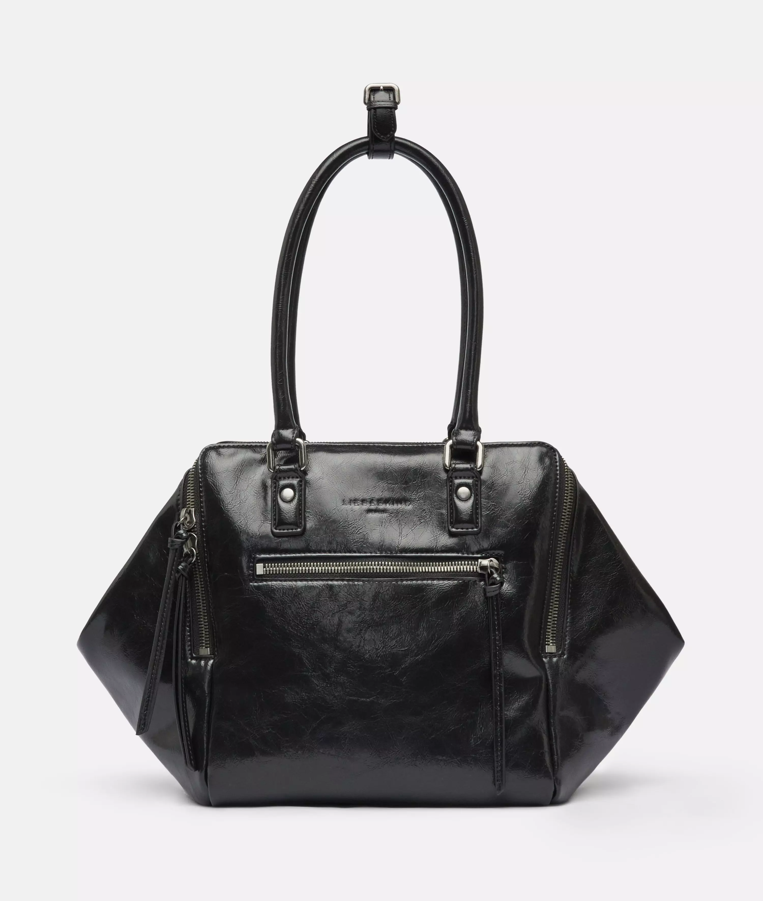 Archive Kayla Satchel M Spacious bag with glossy finish