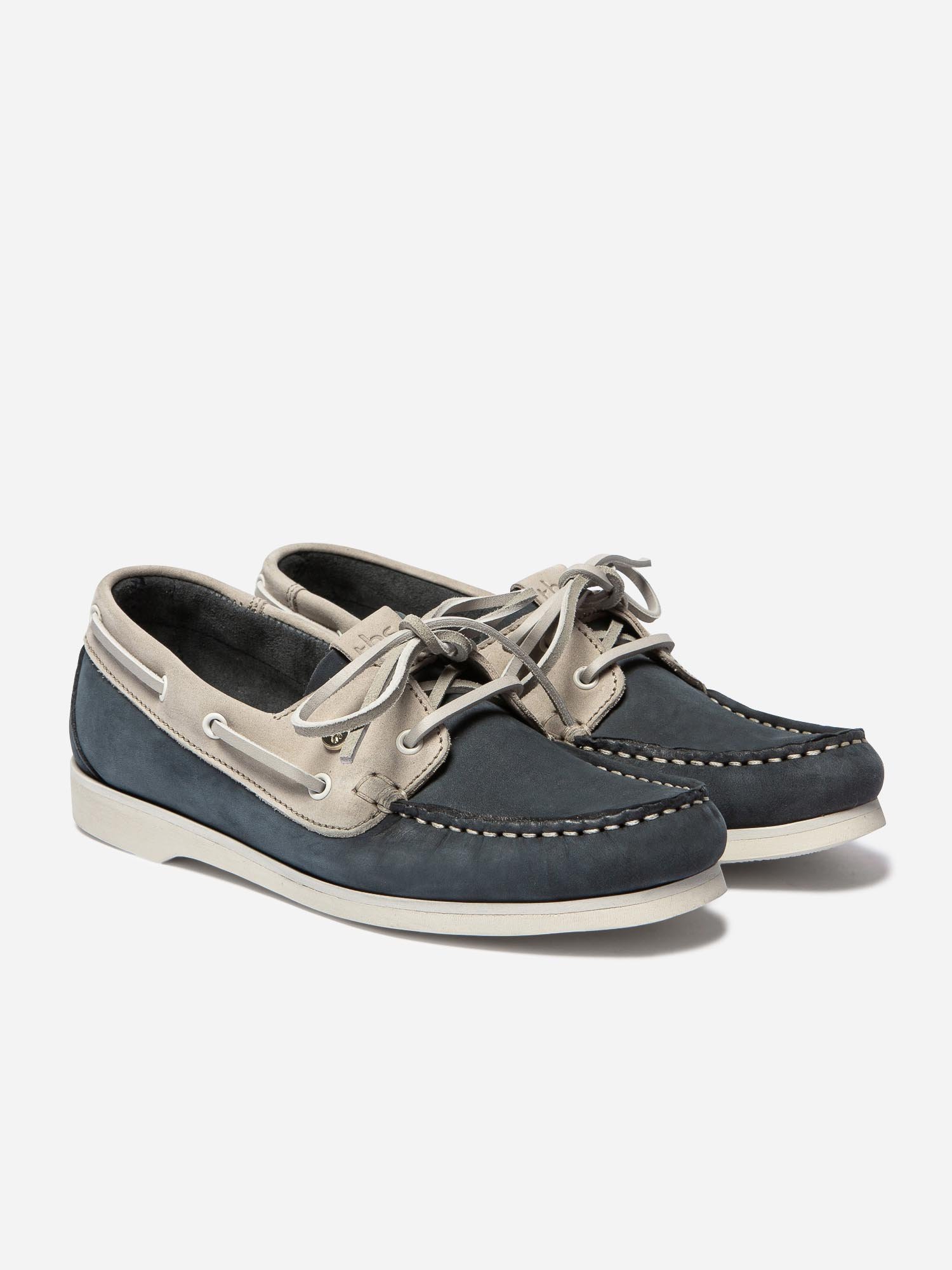 Chaussures Bateau Femme Cuir Marine