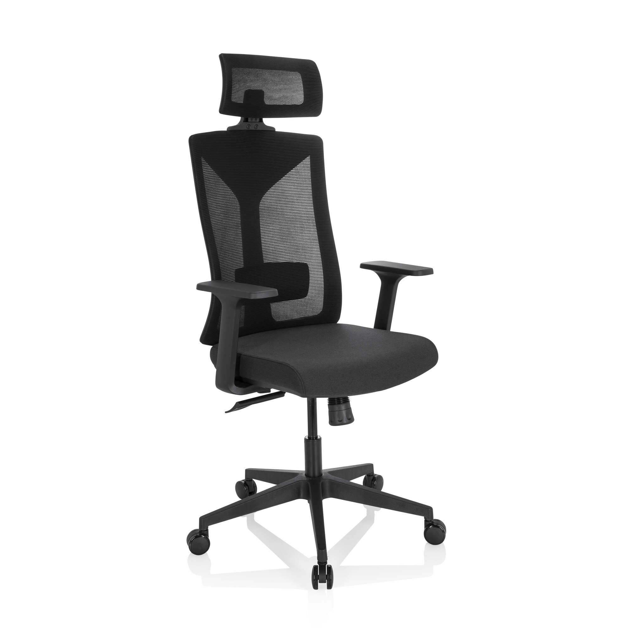 Profi Bürostuhl KODIAK Stoff/Netzstoff mit Armlehnen hjh OFFICE