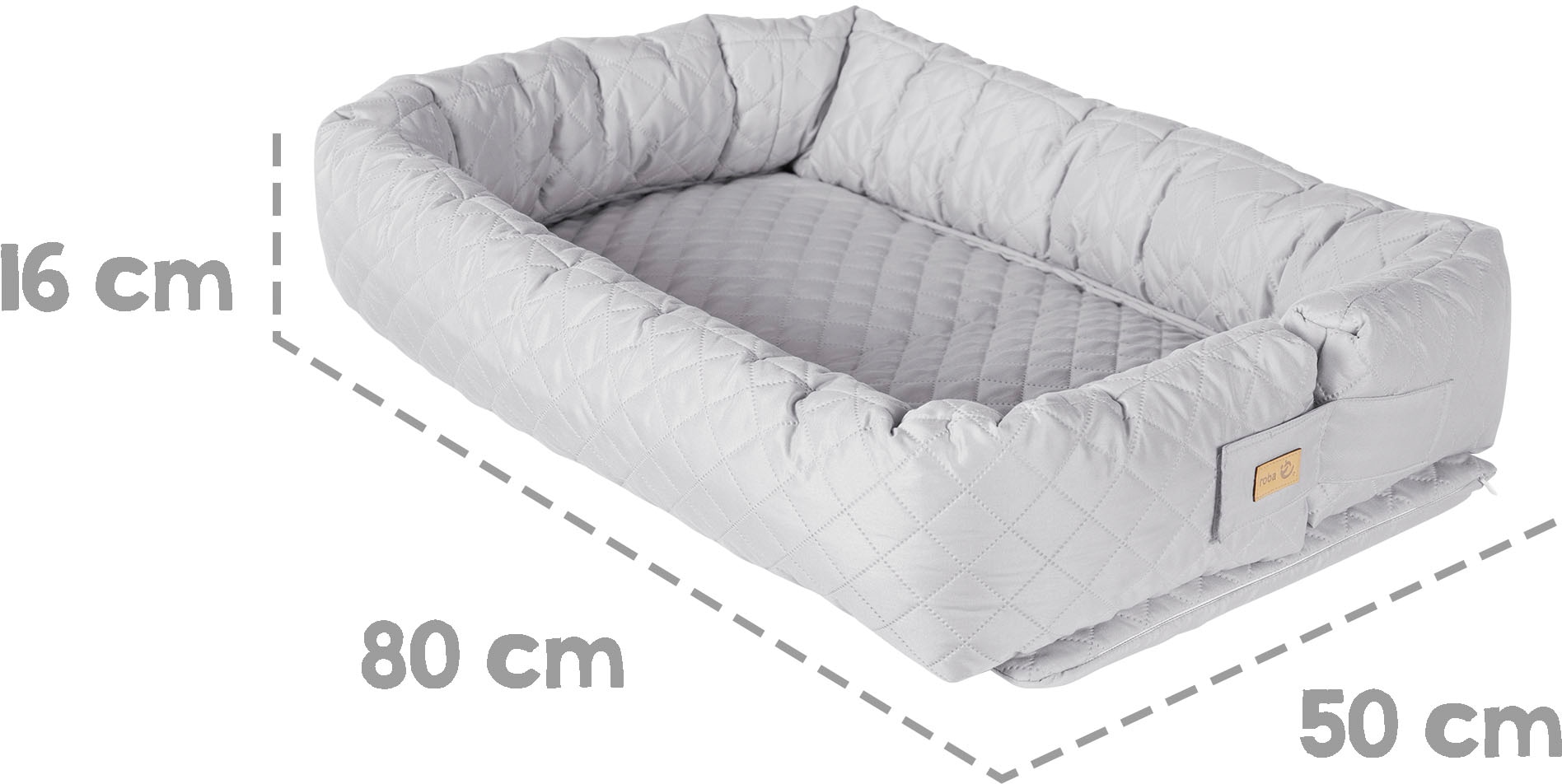 roba® Kuschelnest »Babyounge, roba Style, silbergrau« 3in1