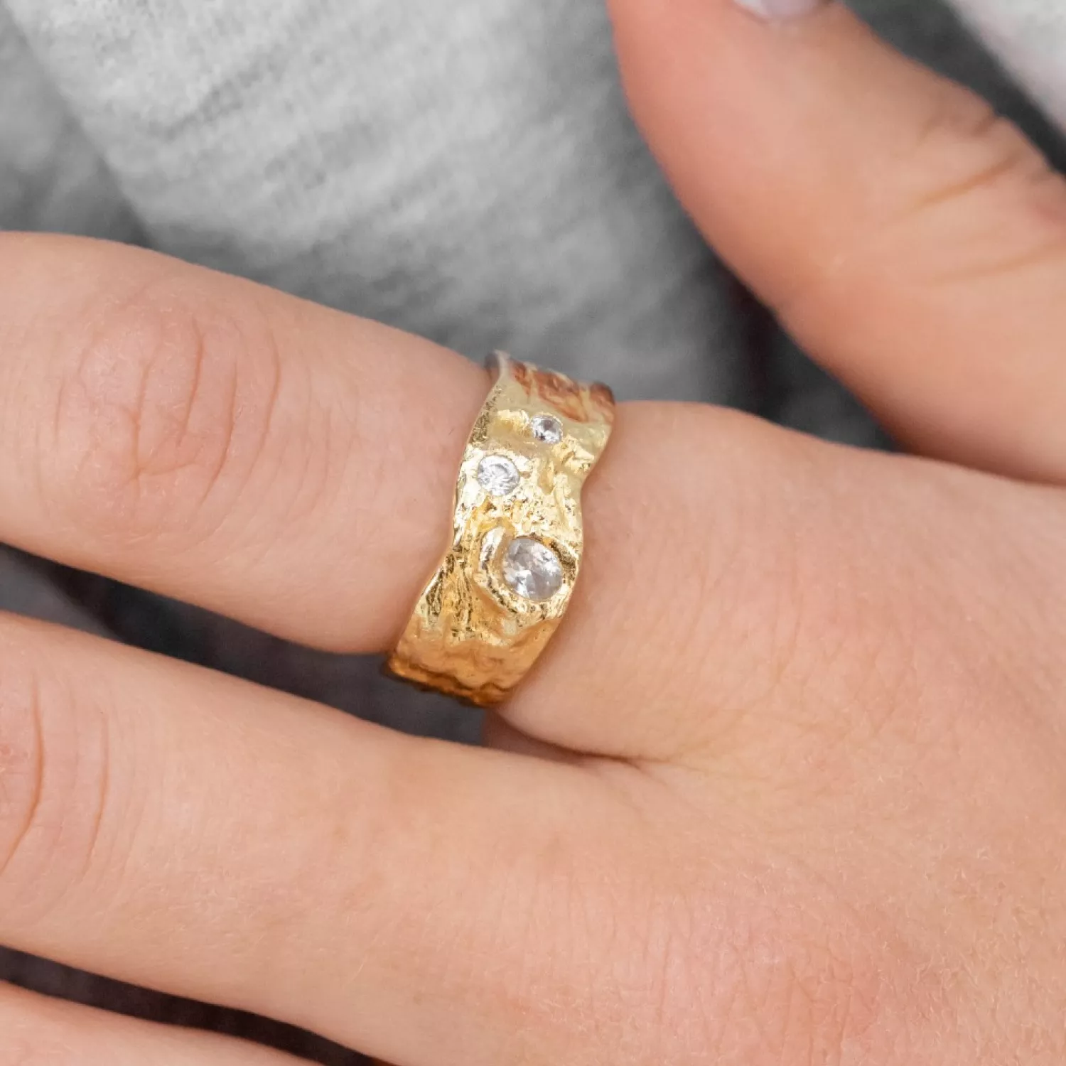 Schultz Jasmin Ring 18 kt. Forgyldt Sølv DU-719030