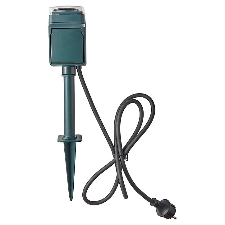 Piquet de jardin 2 prises programmables