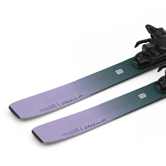 STANCE 84 (and M11)  All Mountain-Ski-Set für Damen Black/ArubaBlue/PatricianPurple