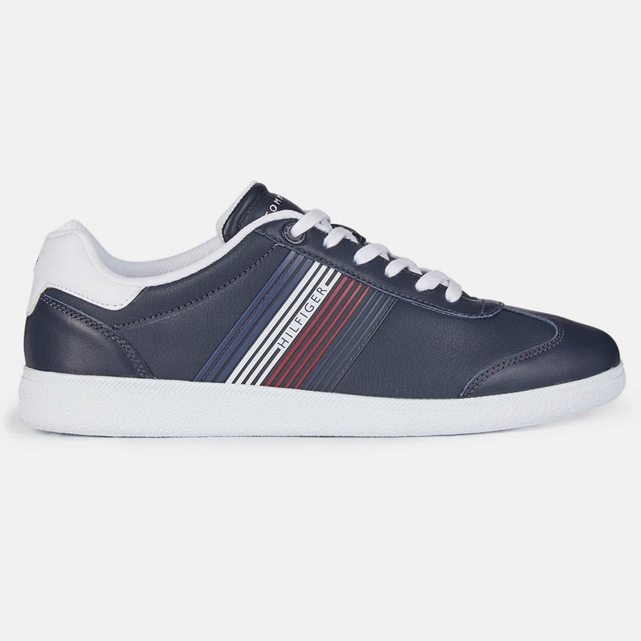Tommy Hilfiger Baskets en Cuir Essential Corporate Cupsole bleu marine
