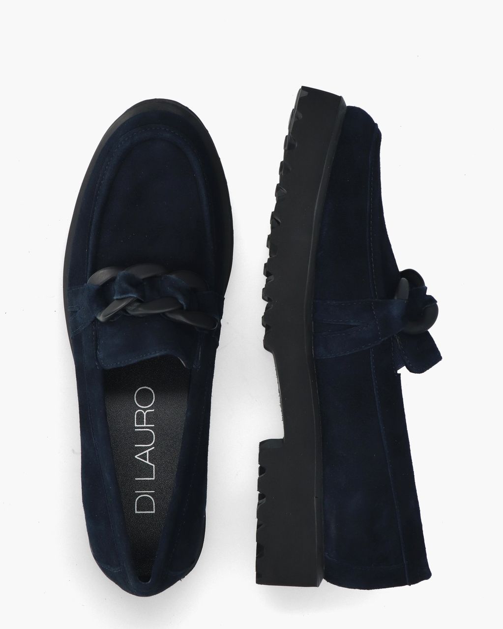 Di Lauro Celestina Donkerblauw Damesloafers