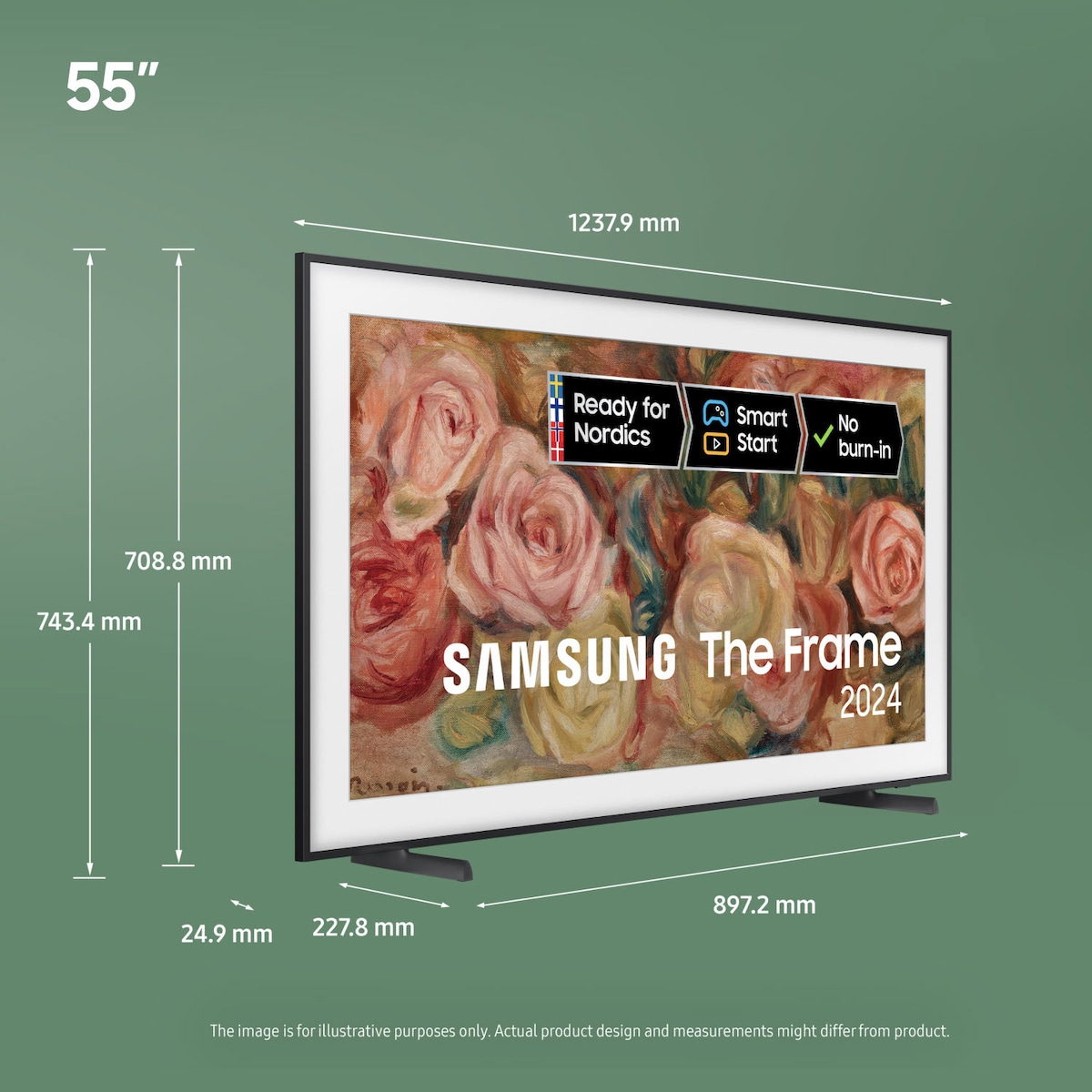 Samsung 55” The Frame 4K QLED Smart TV (2024)