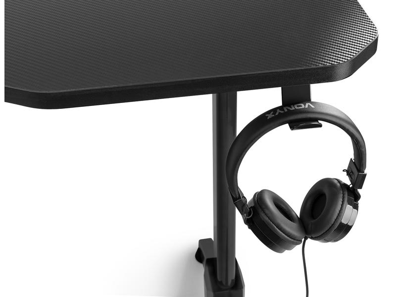 Vonyx Gaming Tisch DB20 Gaming- und Studio Tisch mit LED-Licht