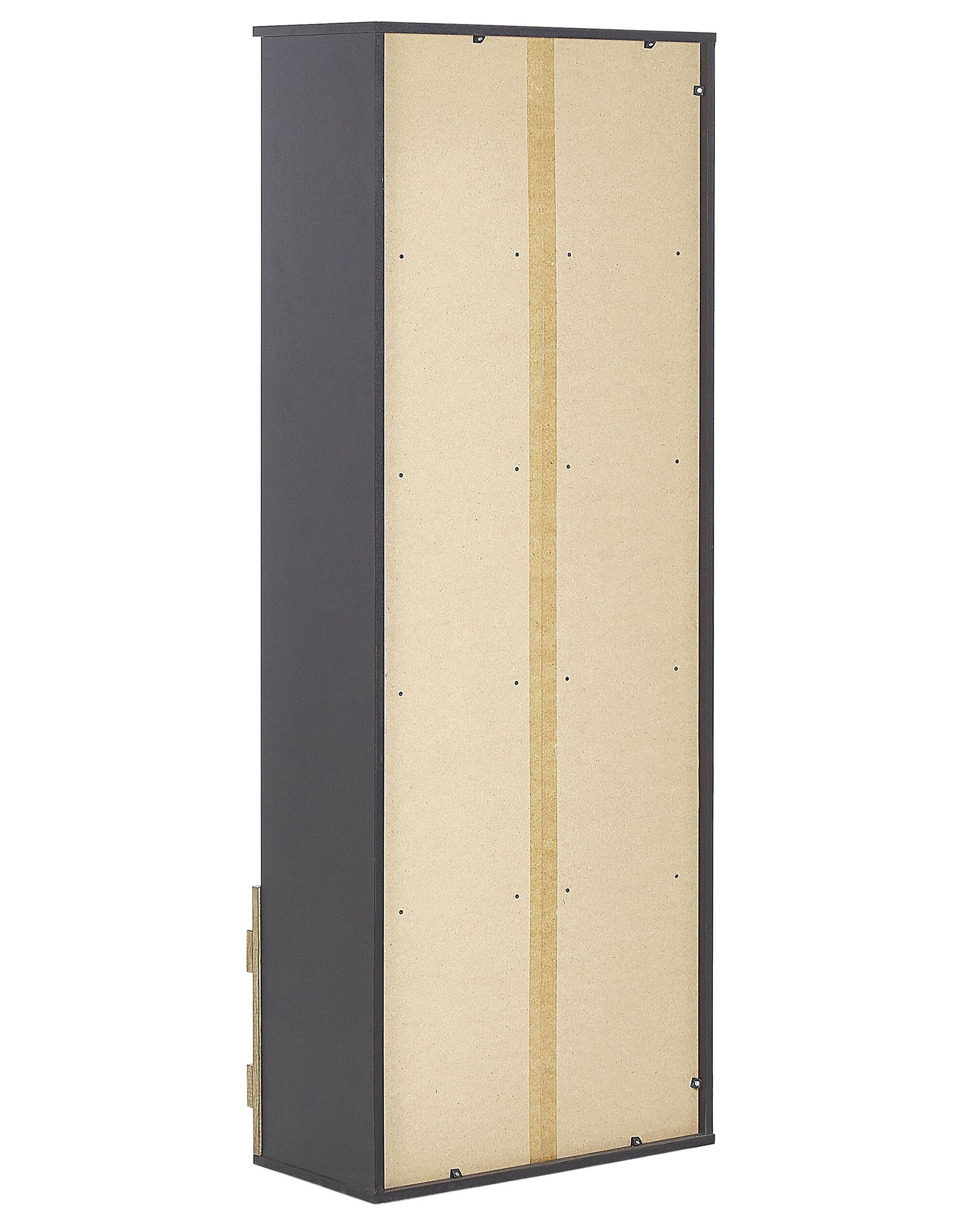 Boekenkast met 4 planken SALTER 163 cm Bruin/zwart