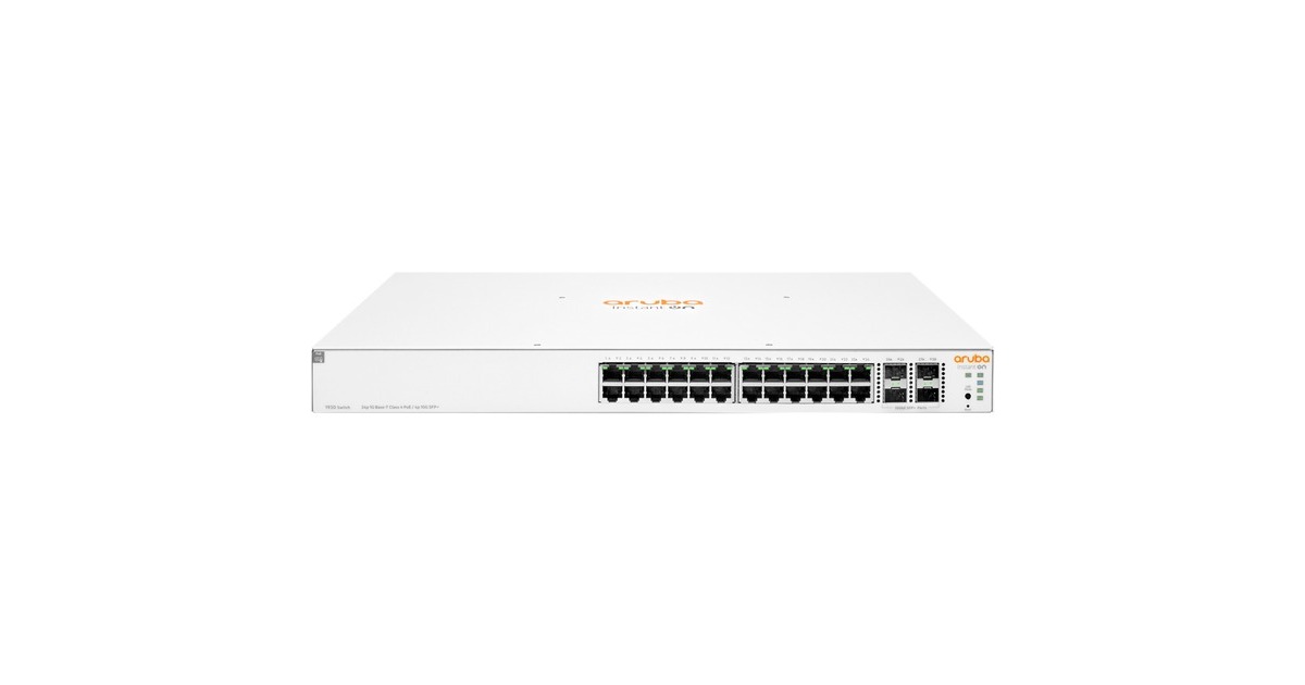 Hewlett Packard EnterpriseInstant On 1930 24G 4SFP+ CL4 PoE switch  (195 Watt PoE)