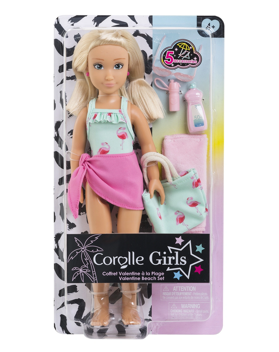 Ankleidepuppe VALENTINE BEACH SET (28cm) mit Zubehör