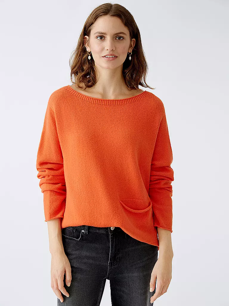OUÍ Pullover Oversized Fit rot