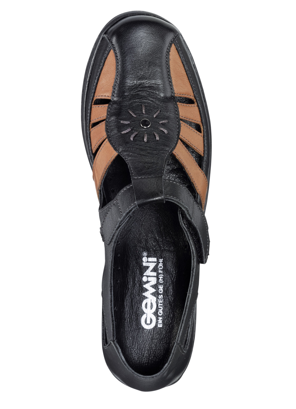 Gemini Slipper aus teilweise geprägtem Nappaleder