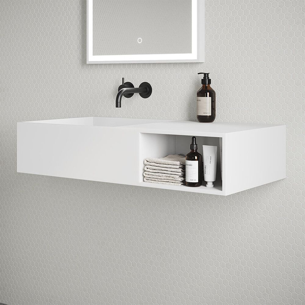 SERVANT SOLID CAST SO-80L VENSTRE FIRKANT 80X40X20 CM