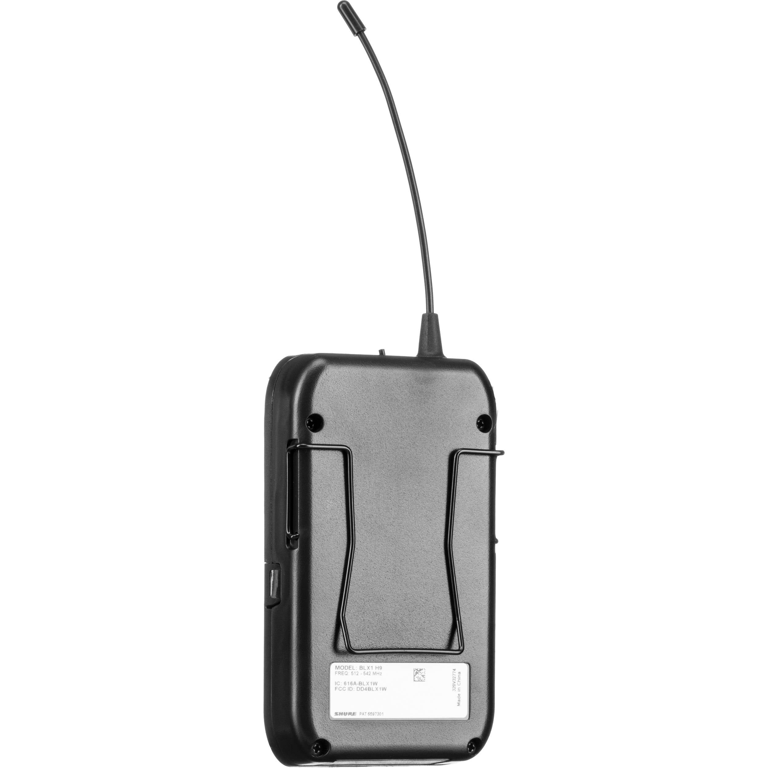 Shure BLX14E/CVL-H8E draadloos dasspeld systeem (518 - 542 MHz)