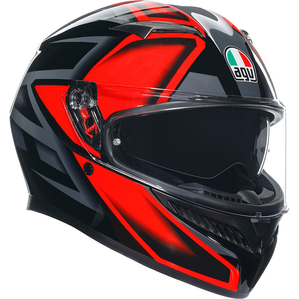 AGV - Casque K3 Compound Noir / Rouge