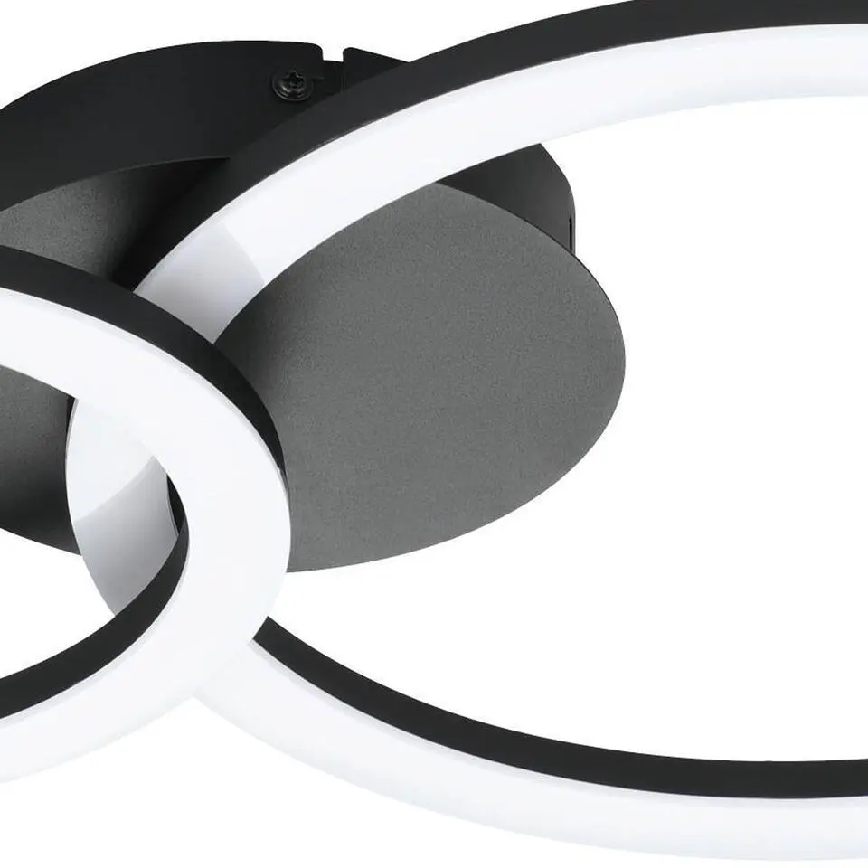EGLOconnect.zParrapos-ZSmartPlafondlamp-44,5cm-Zwart/Wit