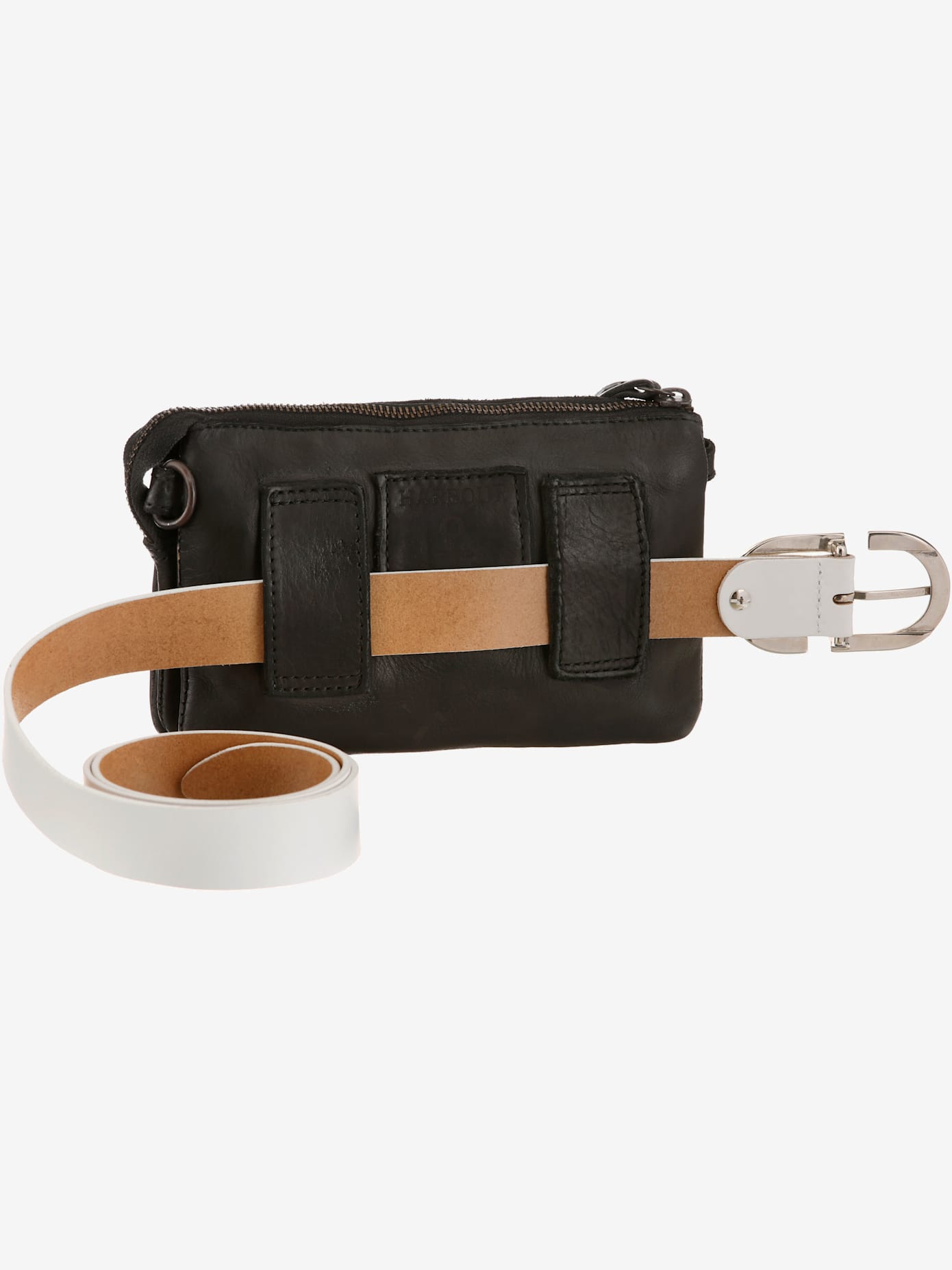 Petit sac en cuir délavé