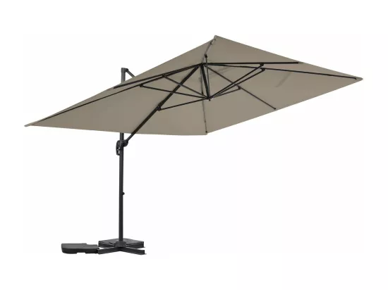 Parasol jardin déporté en aluminium 