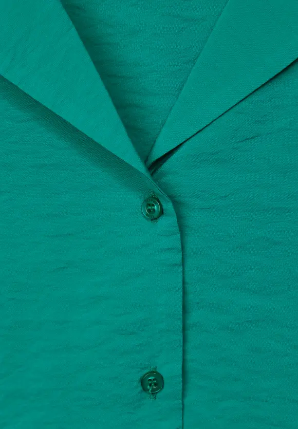 3/4 Arm Bluse - intense aqua