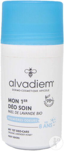 Alvadiem Mon 1er Déo Soin Au Miel De Lavande Bio Roll-On 50ml