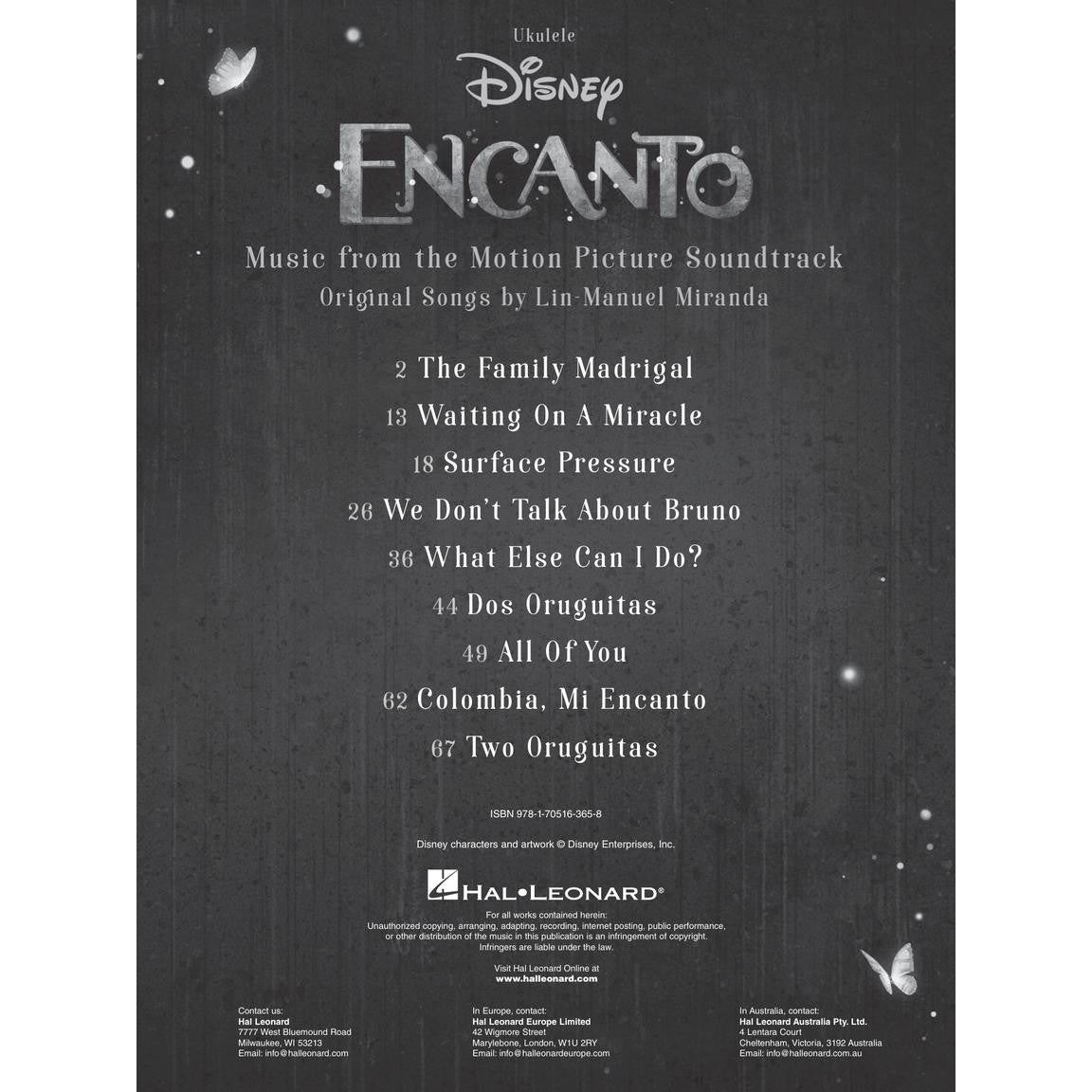 Hal Leonard Disney Encanto songboek voor ukelele