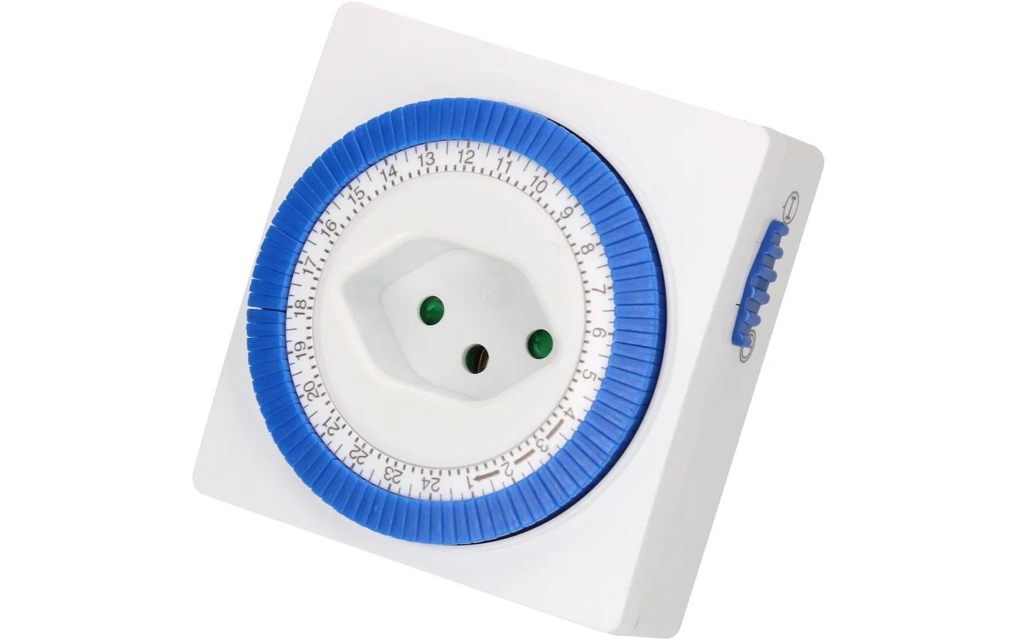 Zeitschaltuhr 24 Stunden MechanischZeitschaltuhr Typ 12/13 für die Zwischenstecker-Montage