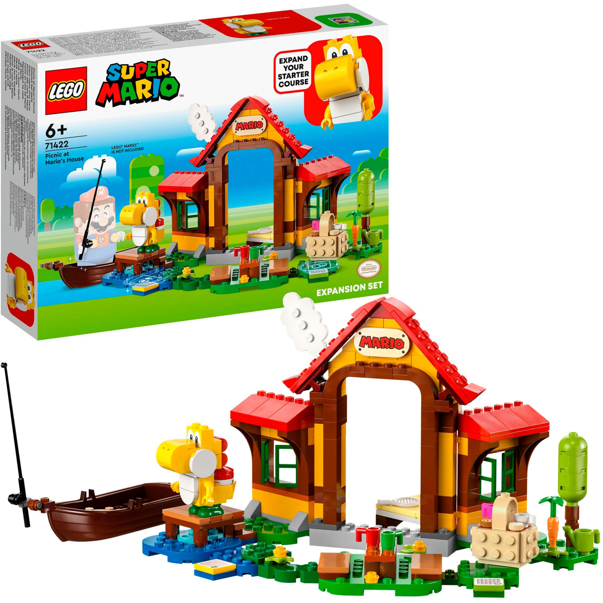 LEGO Konstruktionsspielzeug Super Mario Picknick bei Mario - Erweiterungsset