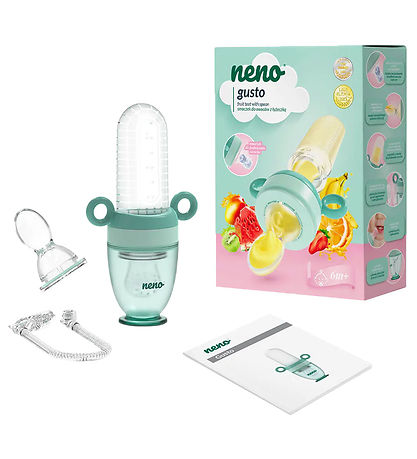 Neno Fruchtsauger m. Löffel - Gusto - Minzgrün