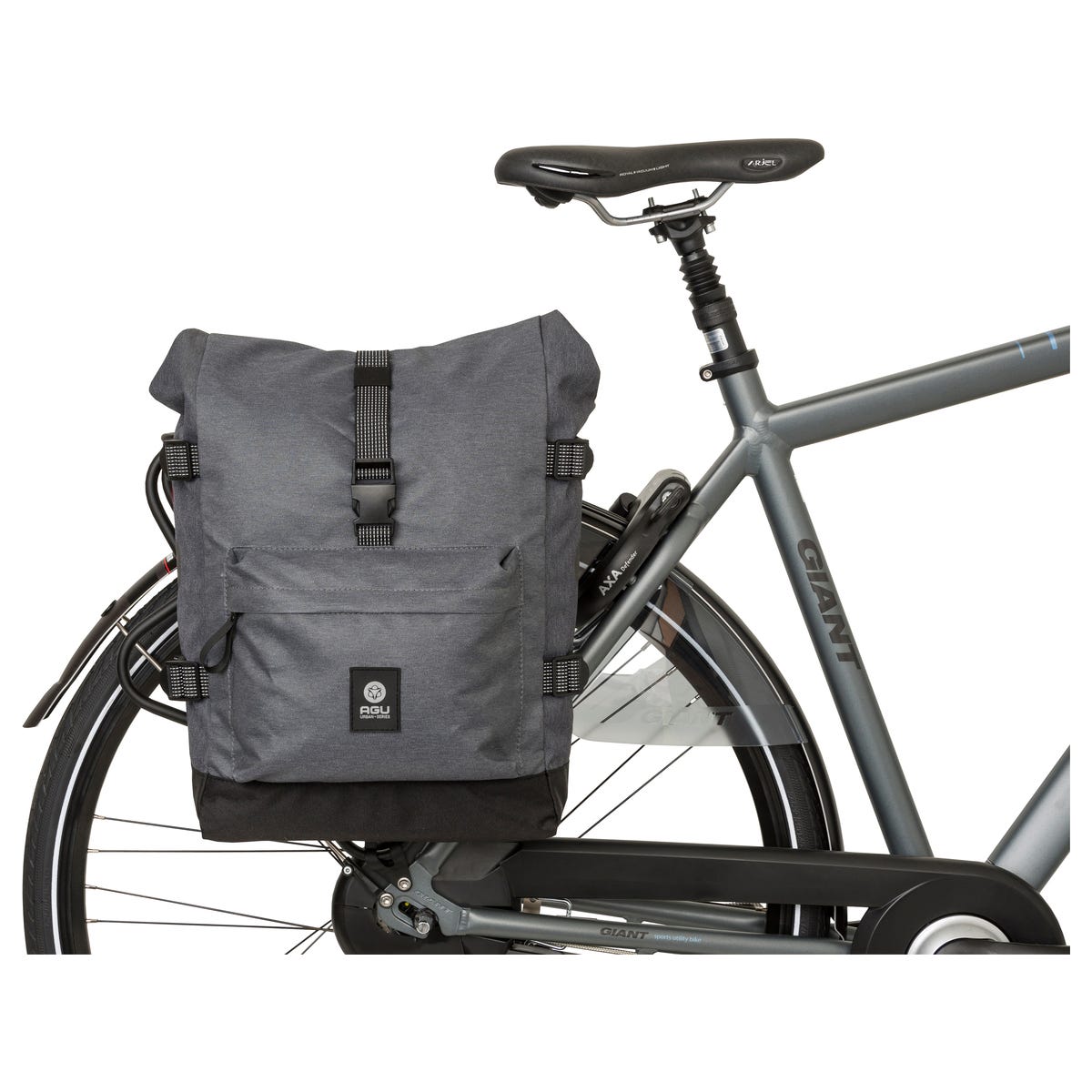 AGU H2O Roll-Top II enkele fietstas - Grey