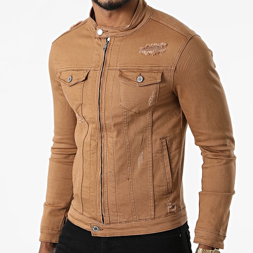 Veste Jean Super Slim Fit ZVS-014 Camel