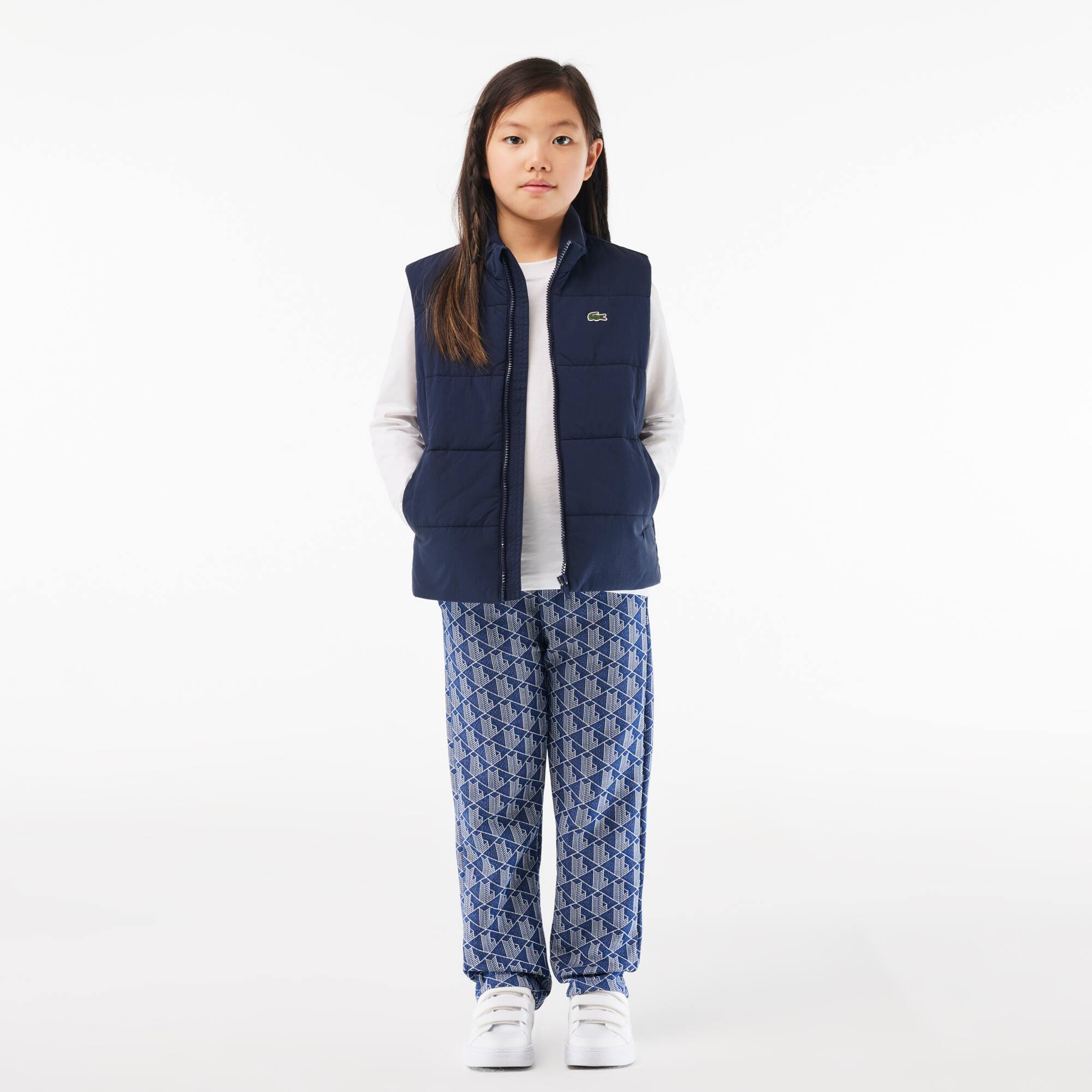 T-shirt manches longues en jersey de coton T-Shirts & Chemises - Blanc - Lacoste - Enfant