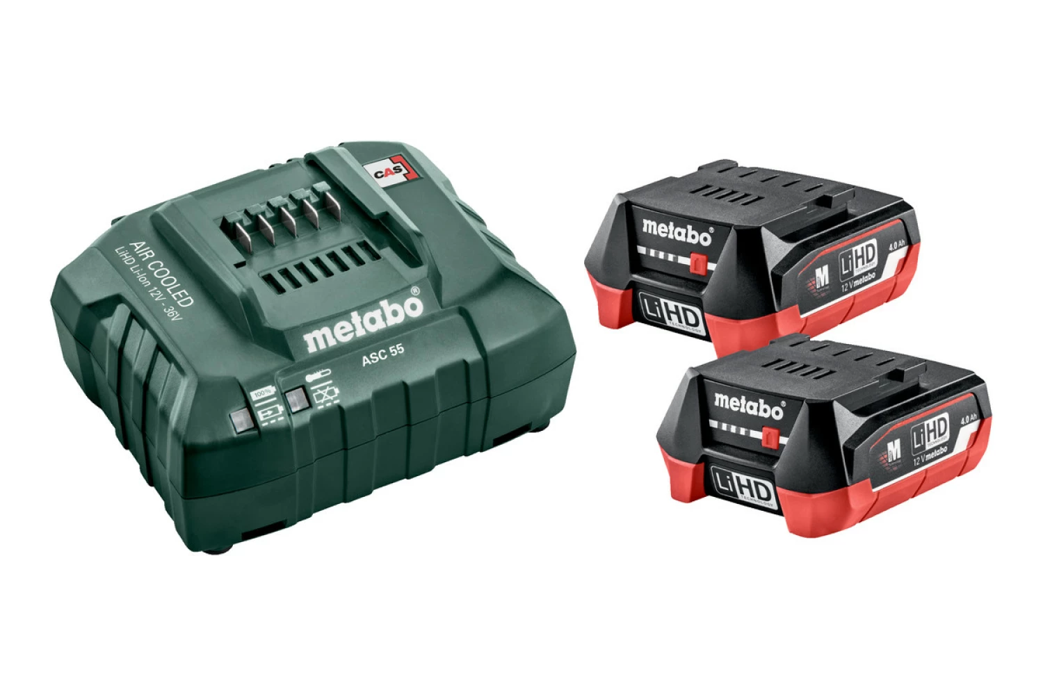 Metabo 685301000 12V LiHD accu starterset (2x 4,0Ah)   lader