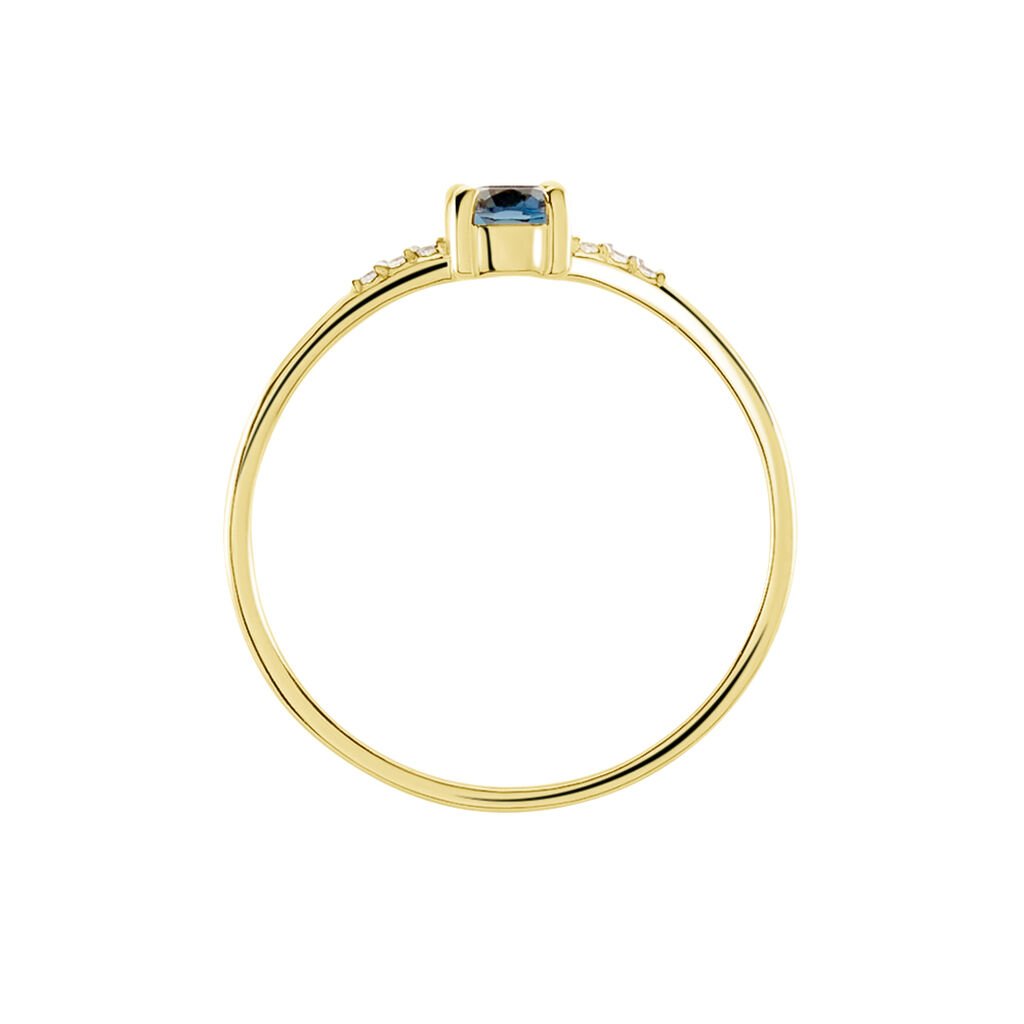 Bague Or Jaune Jehane Topaze Oxydes De Zirconium