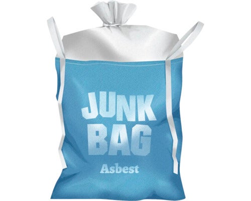Junkbag afvalzak voor asbest, 1 kubieke meter, max. 1 ton.