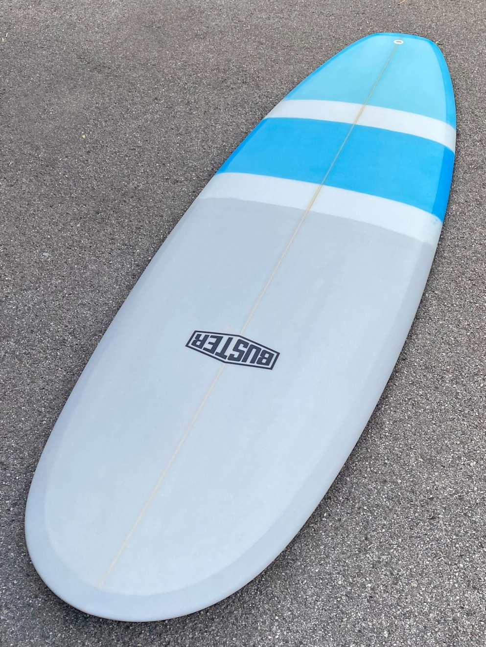 Buster Wombat Surfboard white/blue/gray
