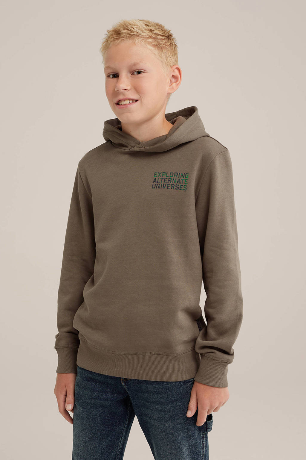 WE Fashion hoodie bruin