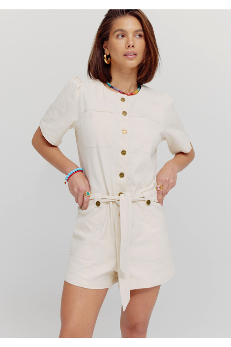 Harper & Yve ecru dames jumpsuit