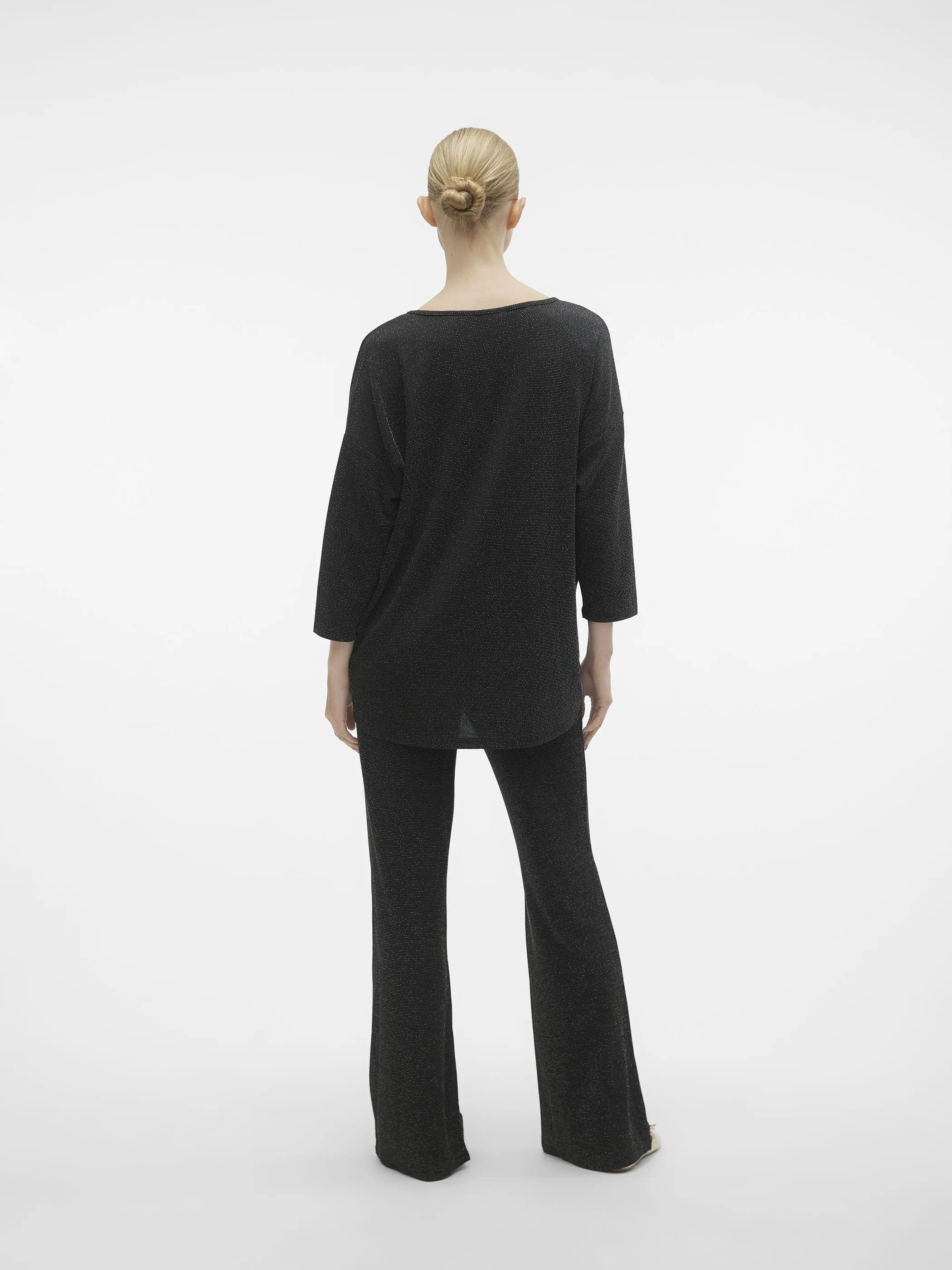 Damen oversized Pullover mit Glitter