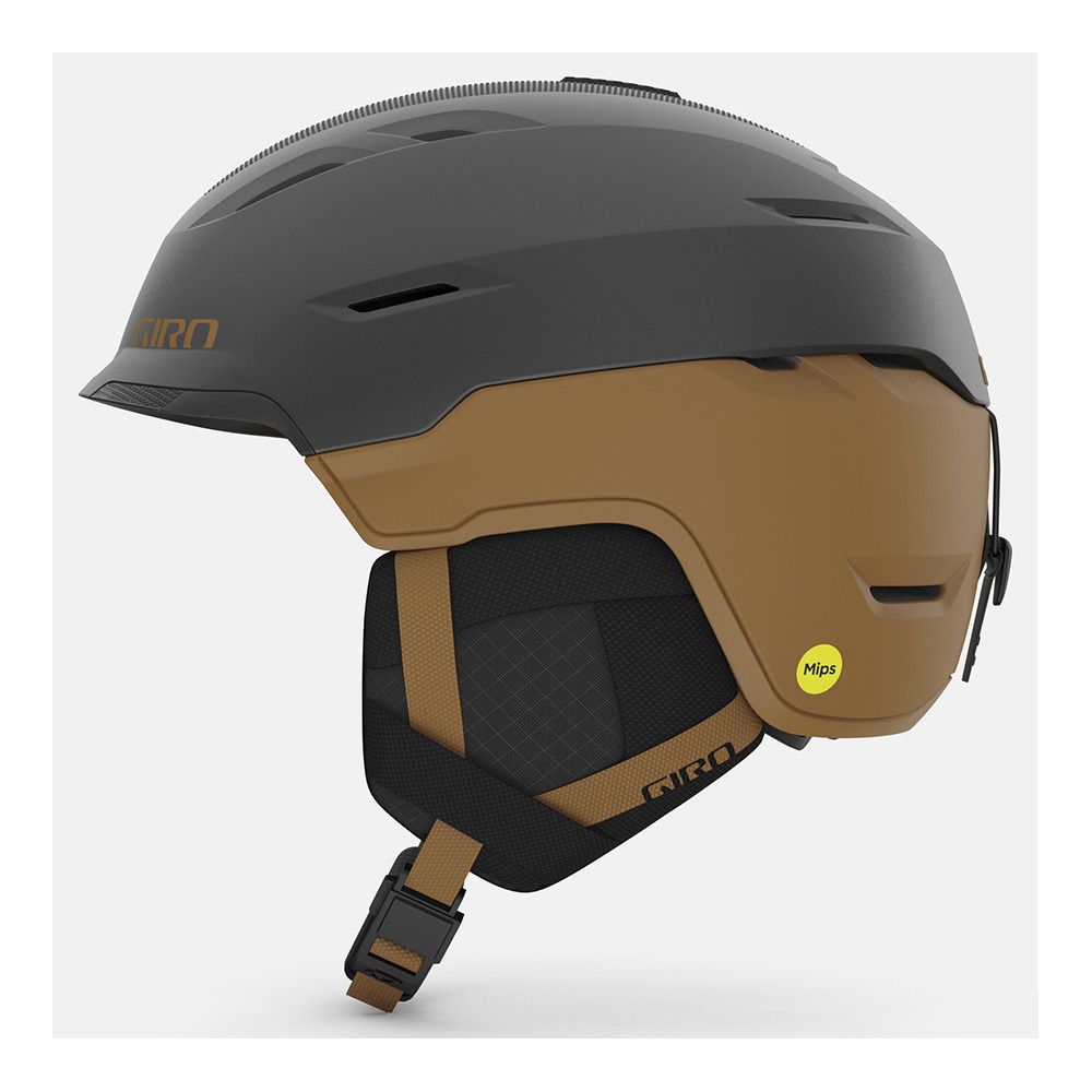 Giro TOR SPHERICAL - Casque ski metallic coal / tan
